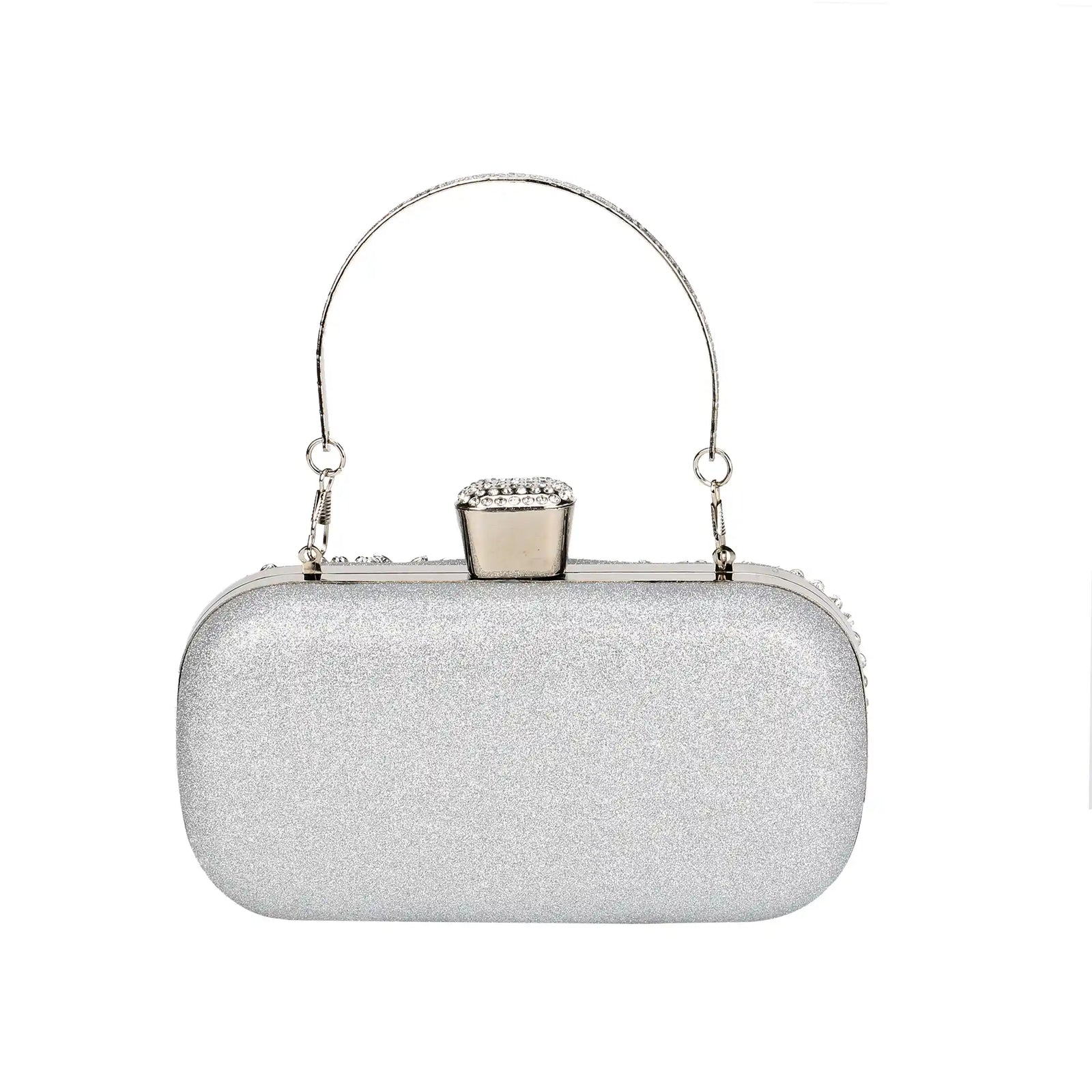 Rhinestone Embroidered Clutch Bag – Floral Evening Purse for Women