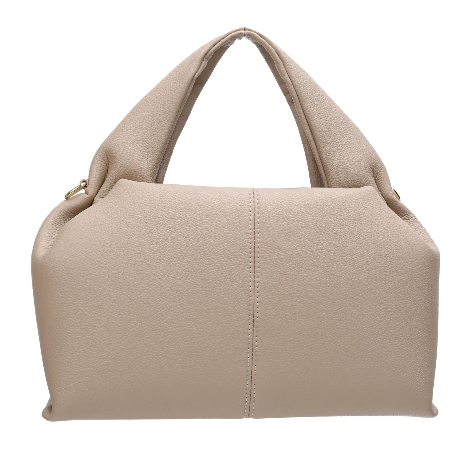 Soft ruched shoulder tote bag in gray – ARLANA Hobo