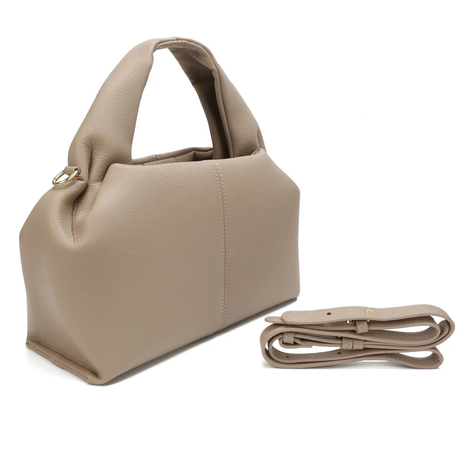 Soft Vegan Leather Ruched Hobo Bag – Large Shoulder Tote for Women