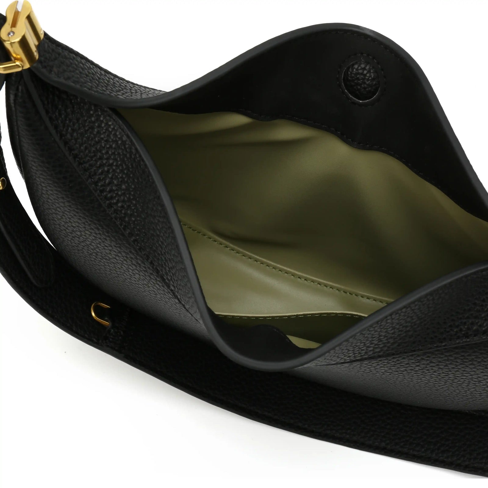 Vegan Leather Half Moon Shoulder Bag – Crescent Hobo Purse for Women