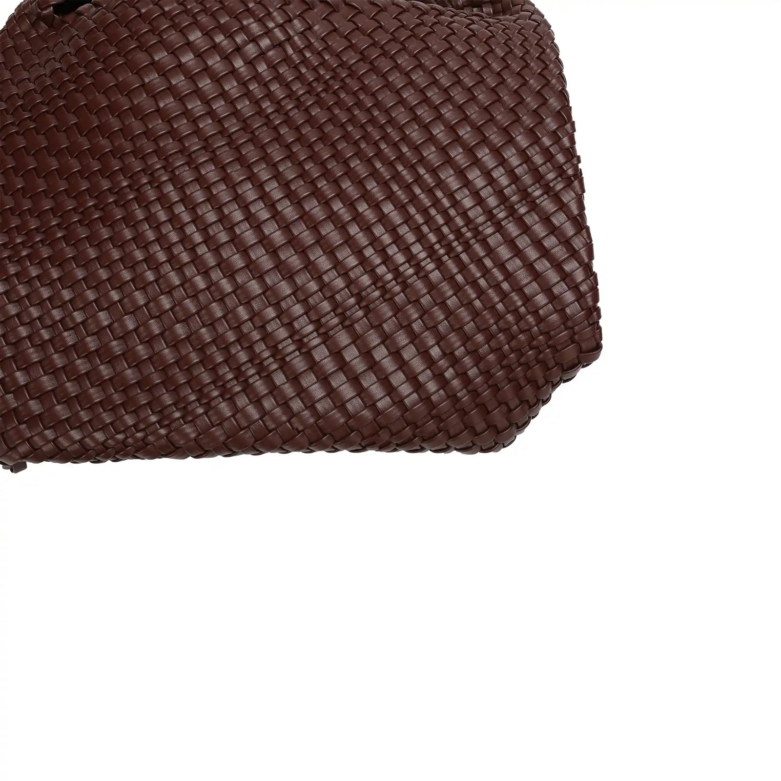 Woven Vegan Leather Hobo Tote Bag – Large Shoulder Bag for Women