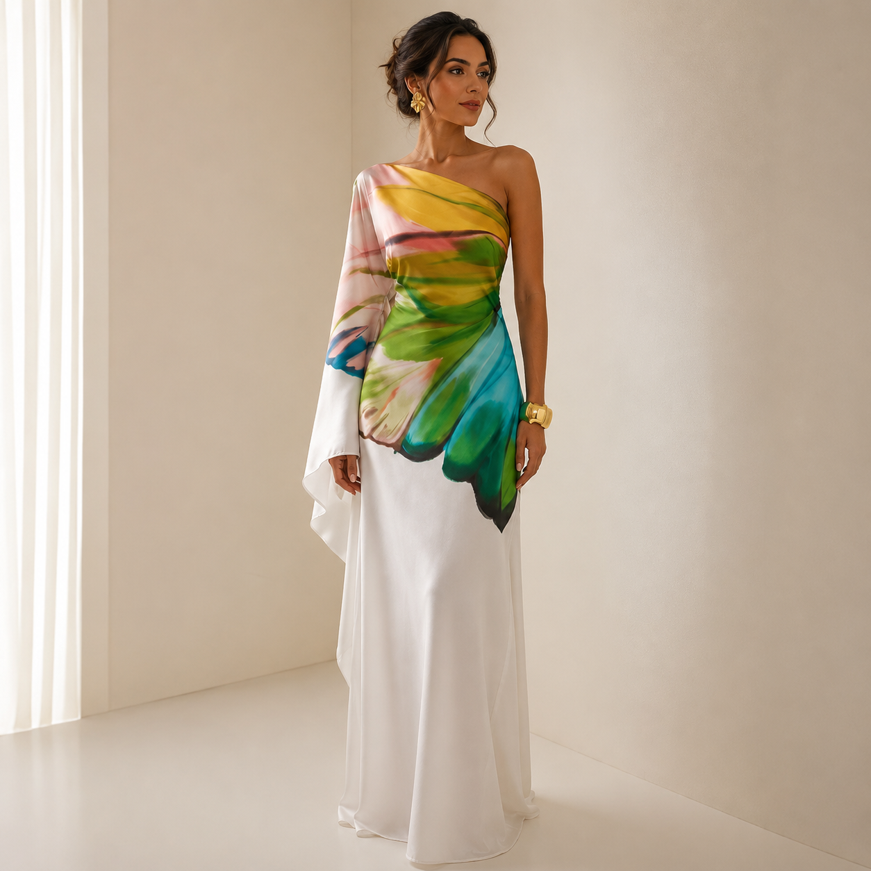 Brune Robe Longue
