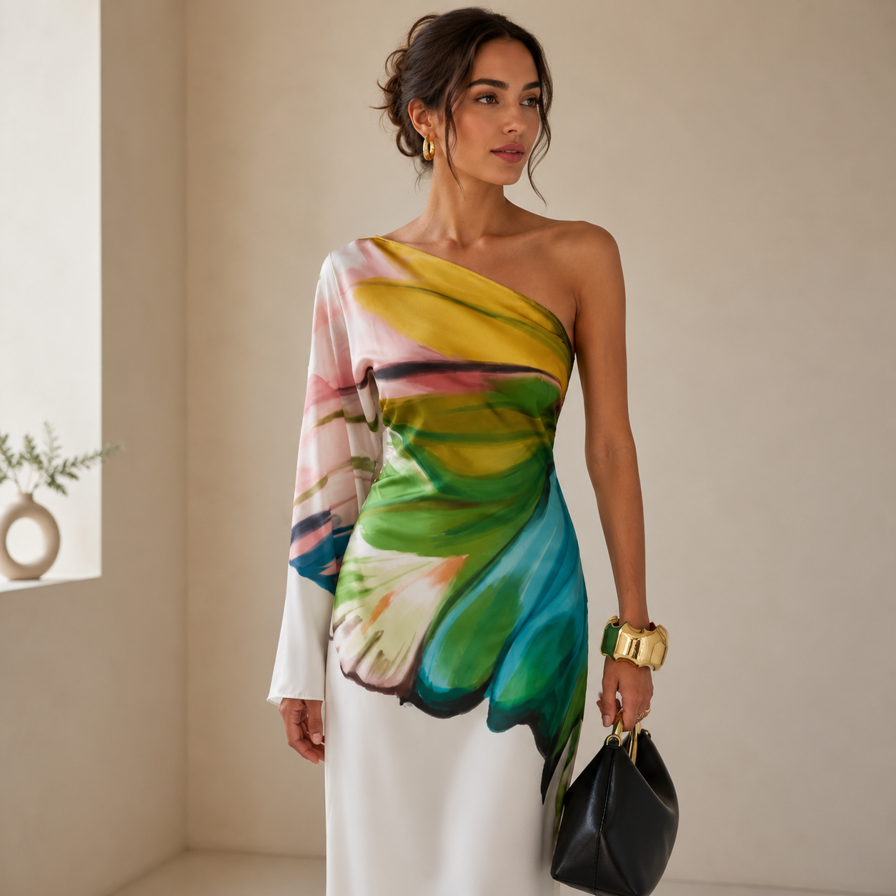 Brune Robe Longue