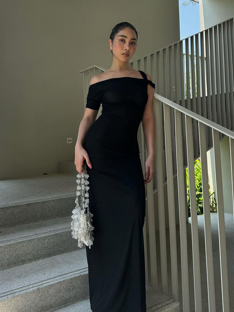 Sixtine Robe Longue Torsadée