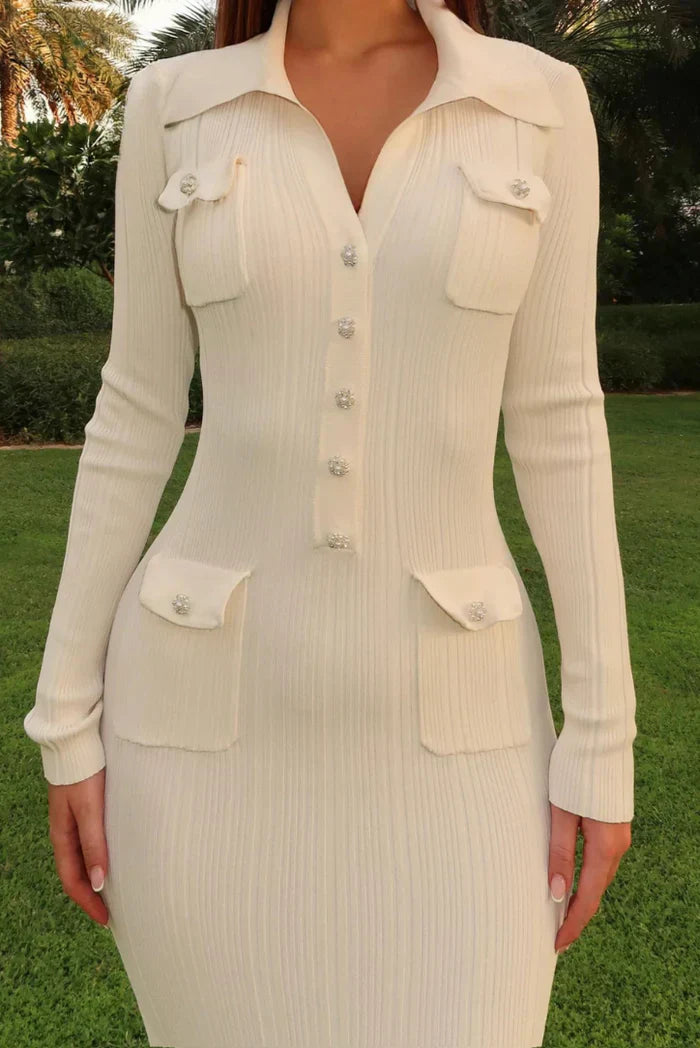 Fanny Robe Mi-Longue Maille