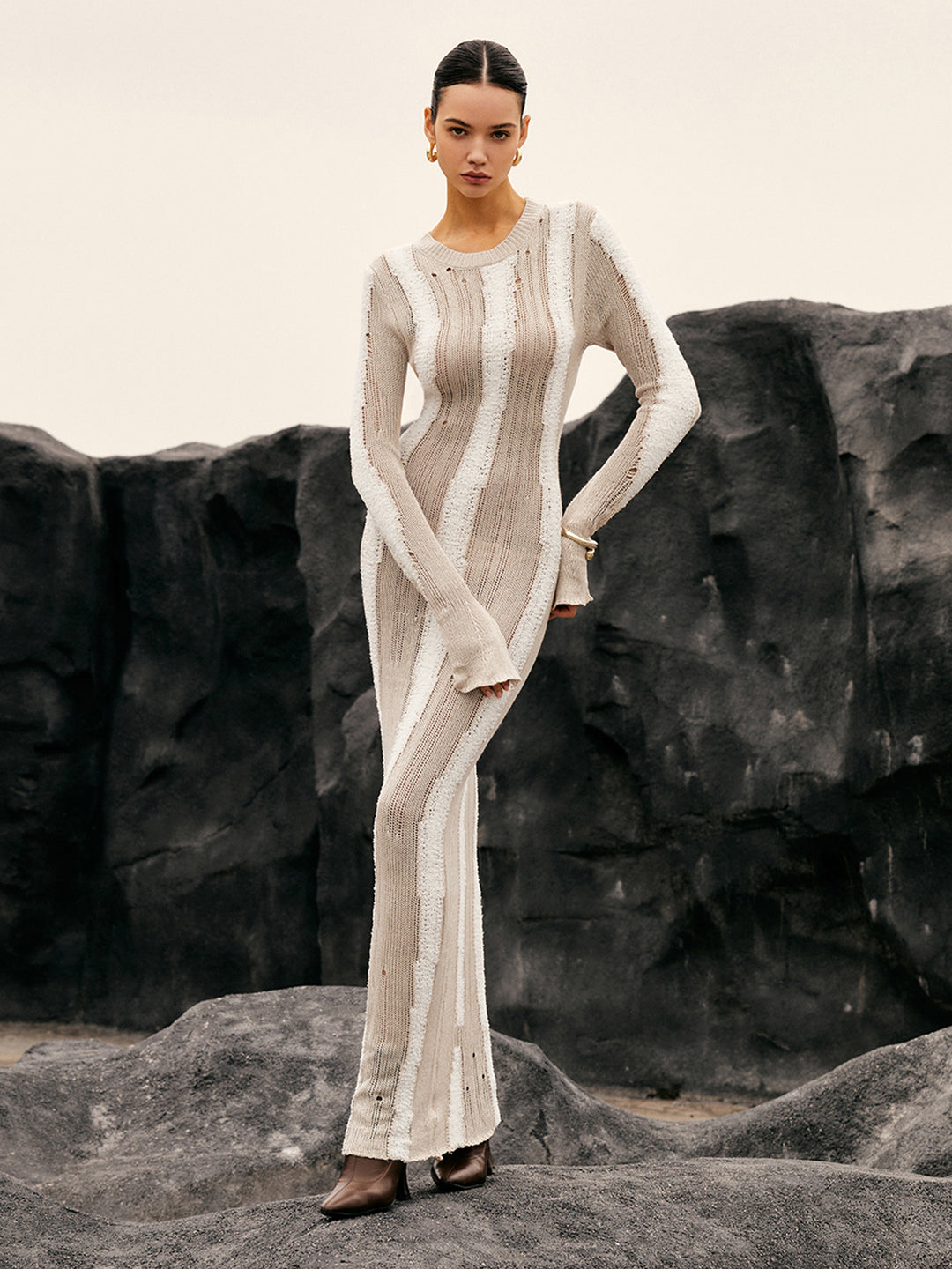 Léonie Robe Longue Maille