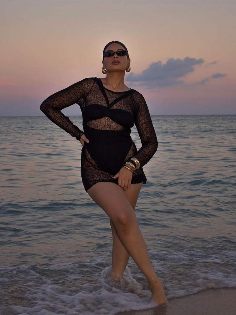 Bénédicte Robe Courte Transparente