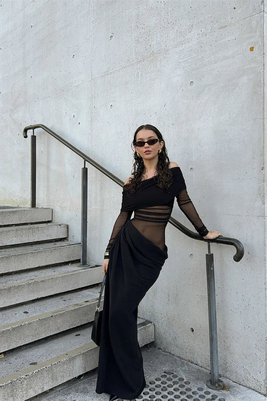 Soraya Robe Longue en Résille