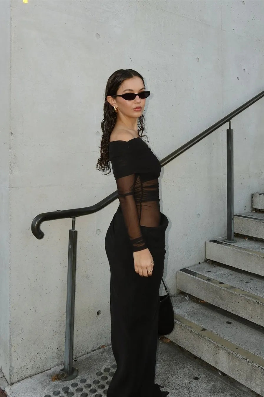 Soraya Robe Longue en Résille