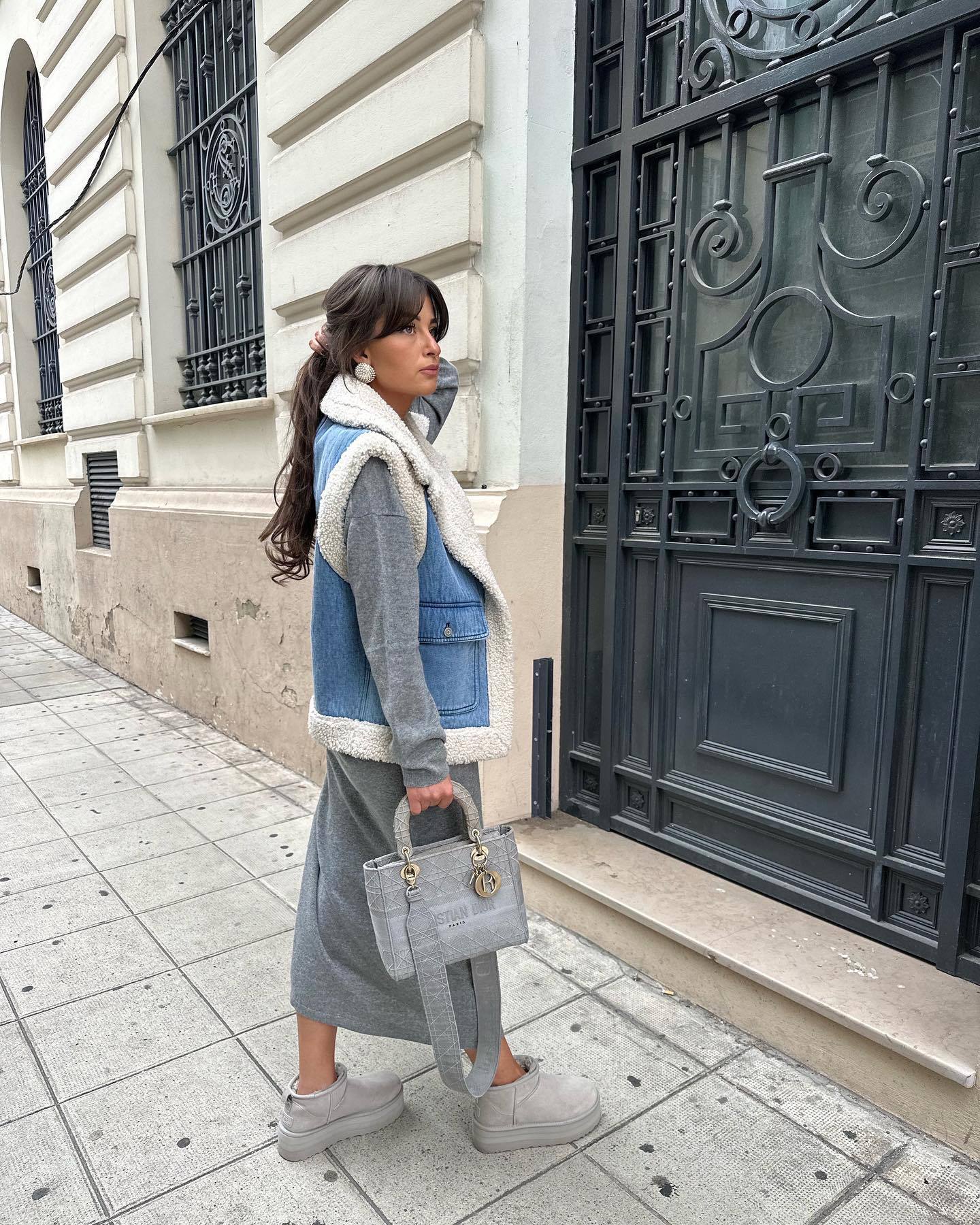 Émeline Veste en Peau Lainée
