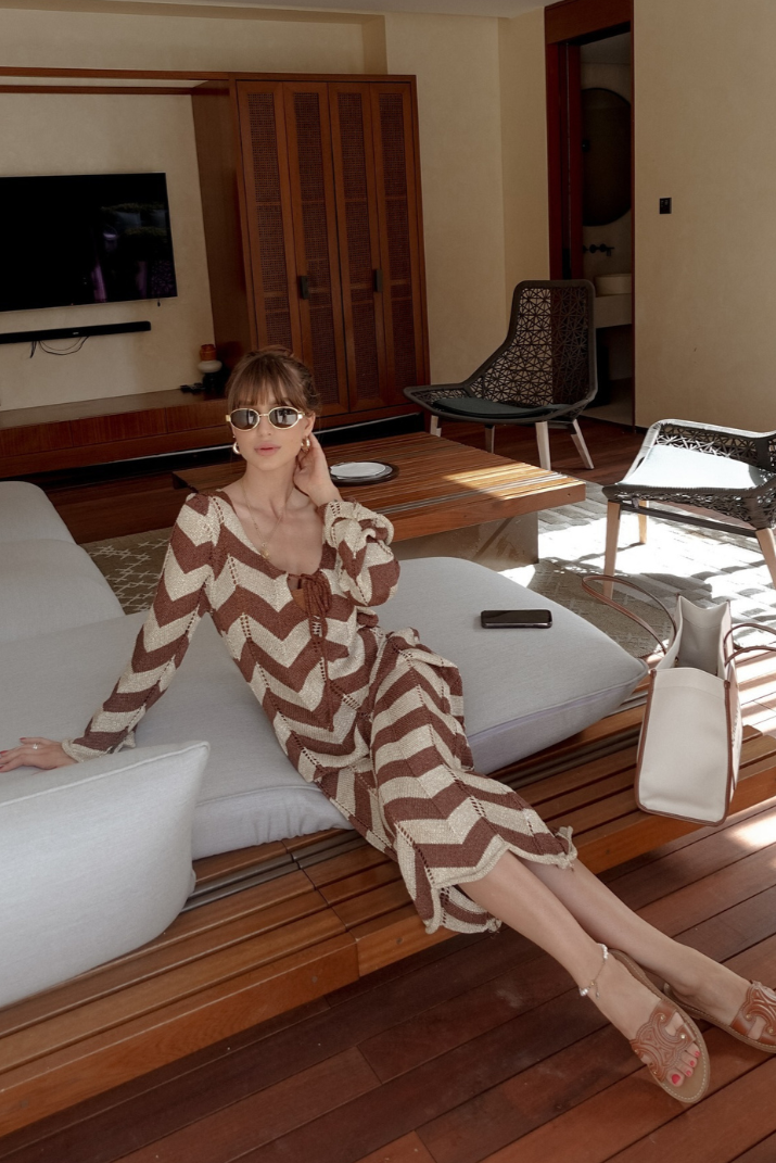 Victoire Robe Longue Maille