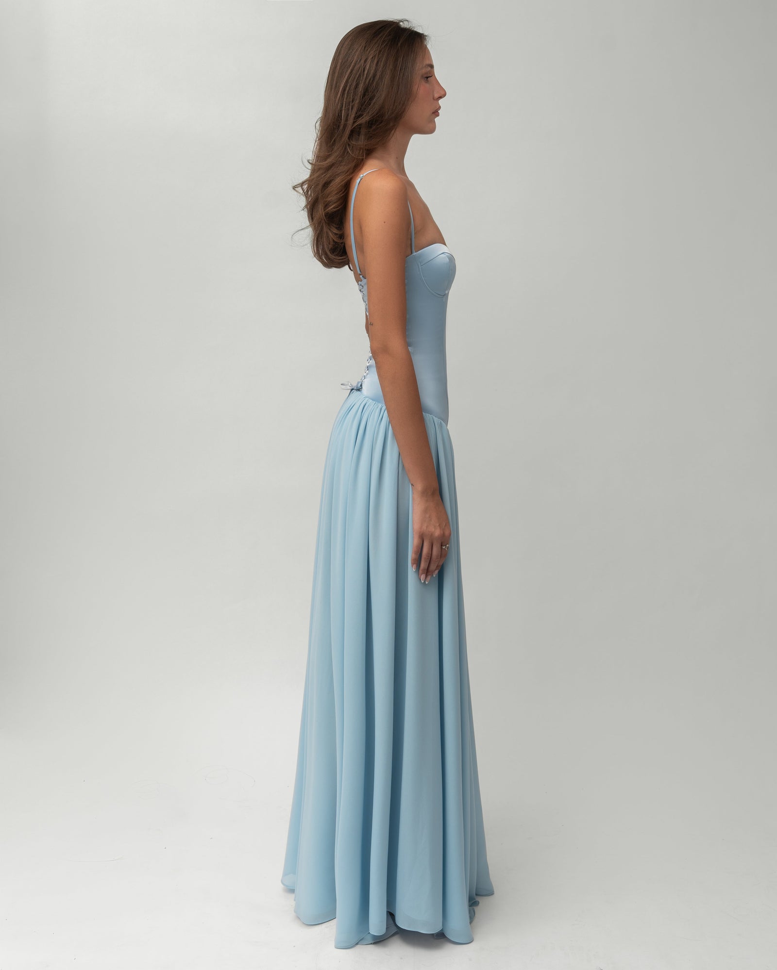 Romane Robe Longue à Lacets