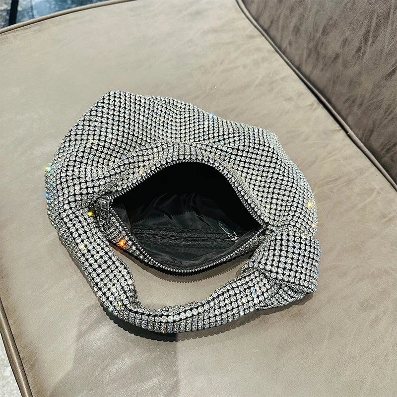 Houndstooth Fabric Knotted Hobo Bag – Shoulder Handbag for Women