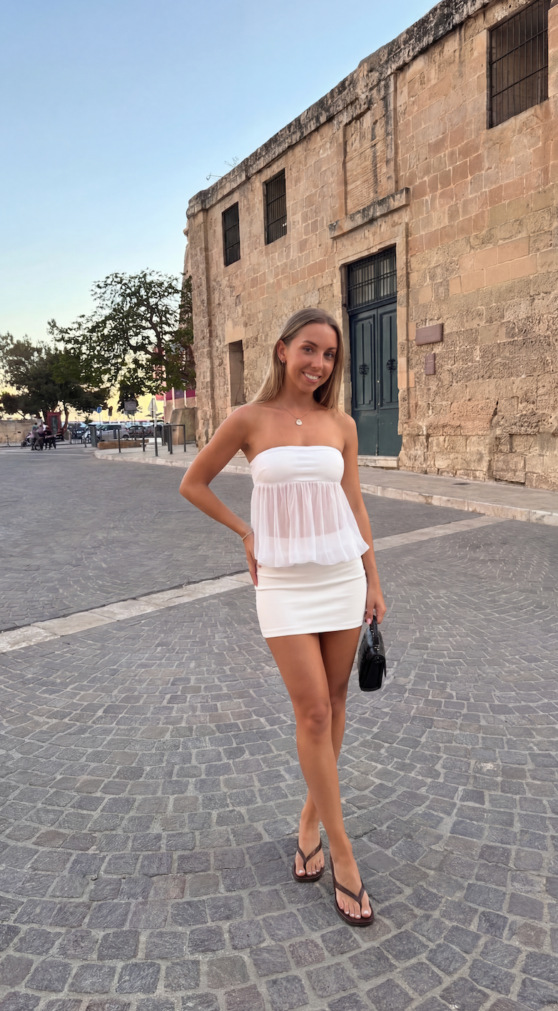 Nathalie Robe Courte Bustier