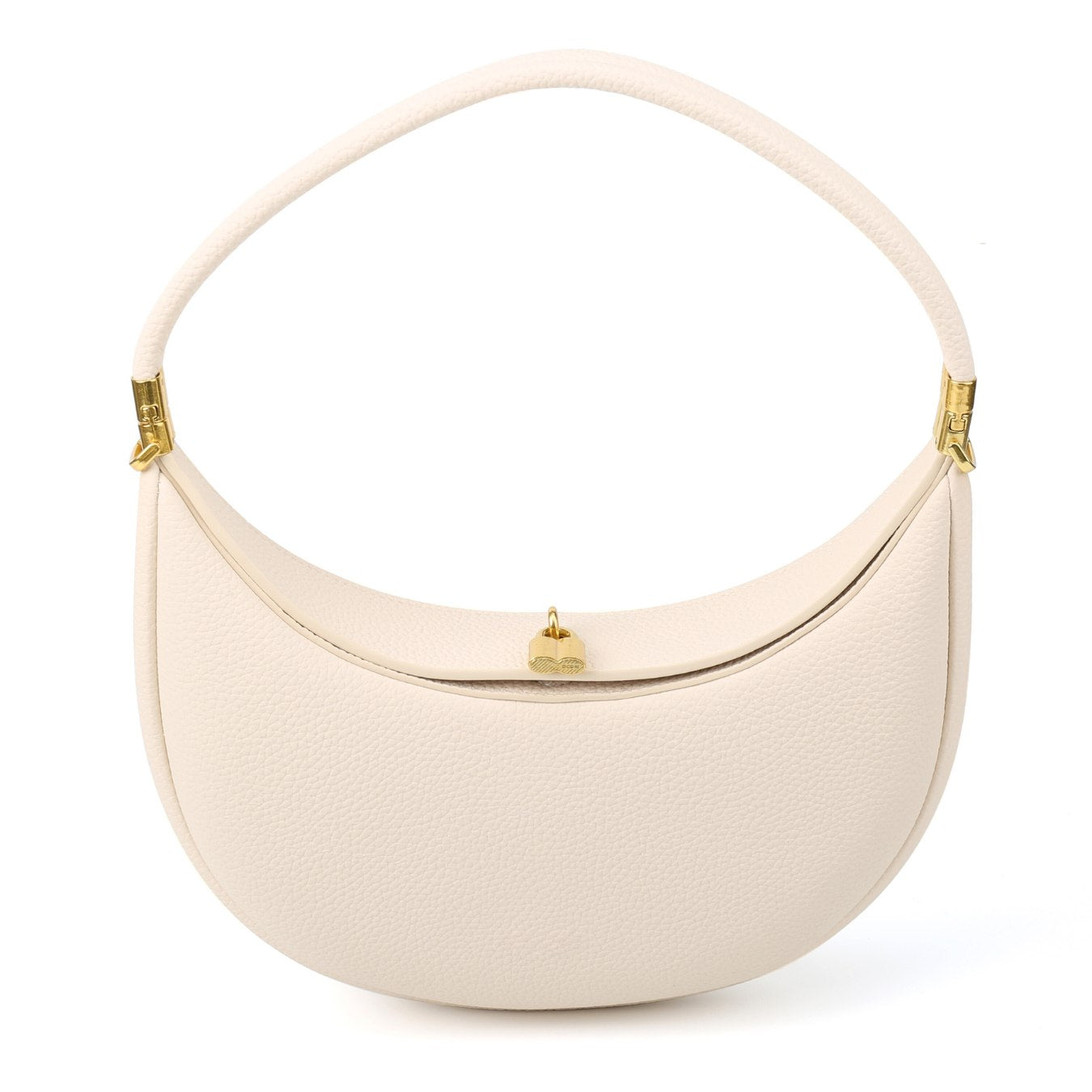 Vegan Leather Crescent Shoulder Bag – Half Moon Crossbody Purse for Women