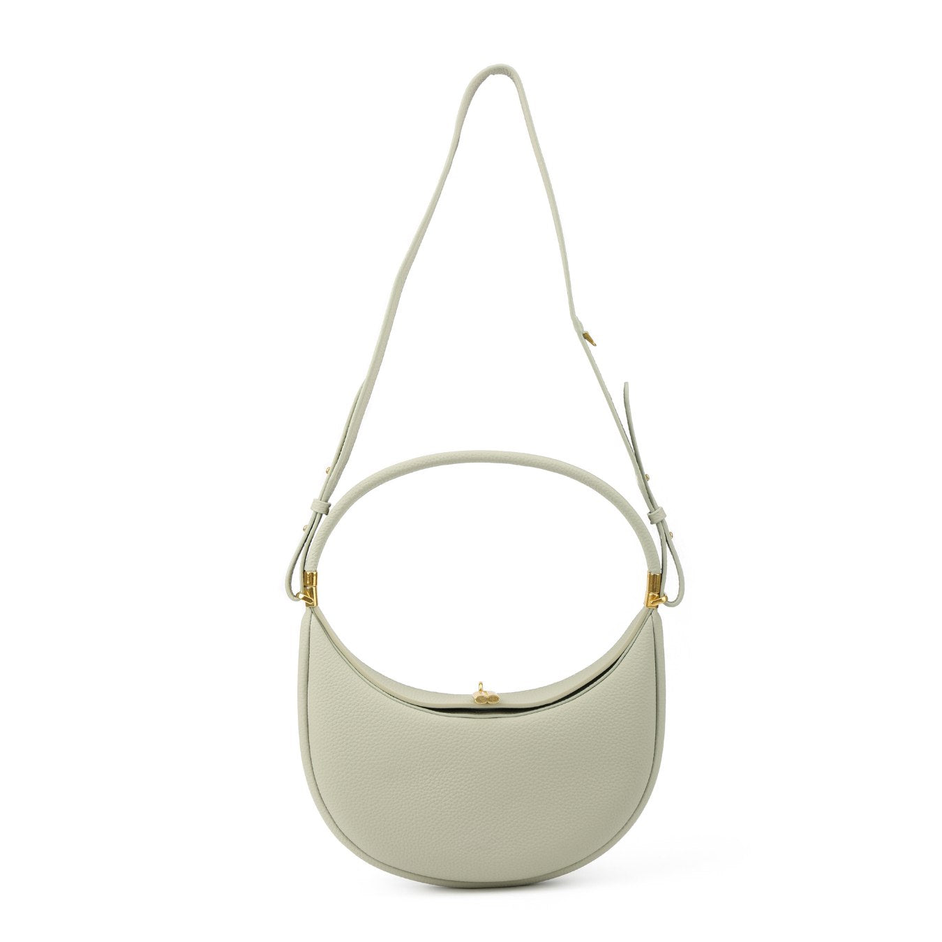 Vegan Leather Crescent Shoulder Bag – Half Moon Crossbody Purse for Women