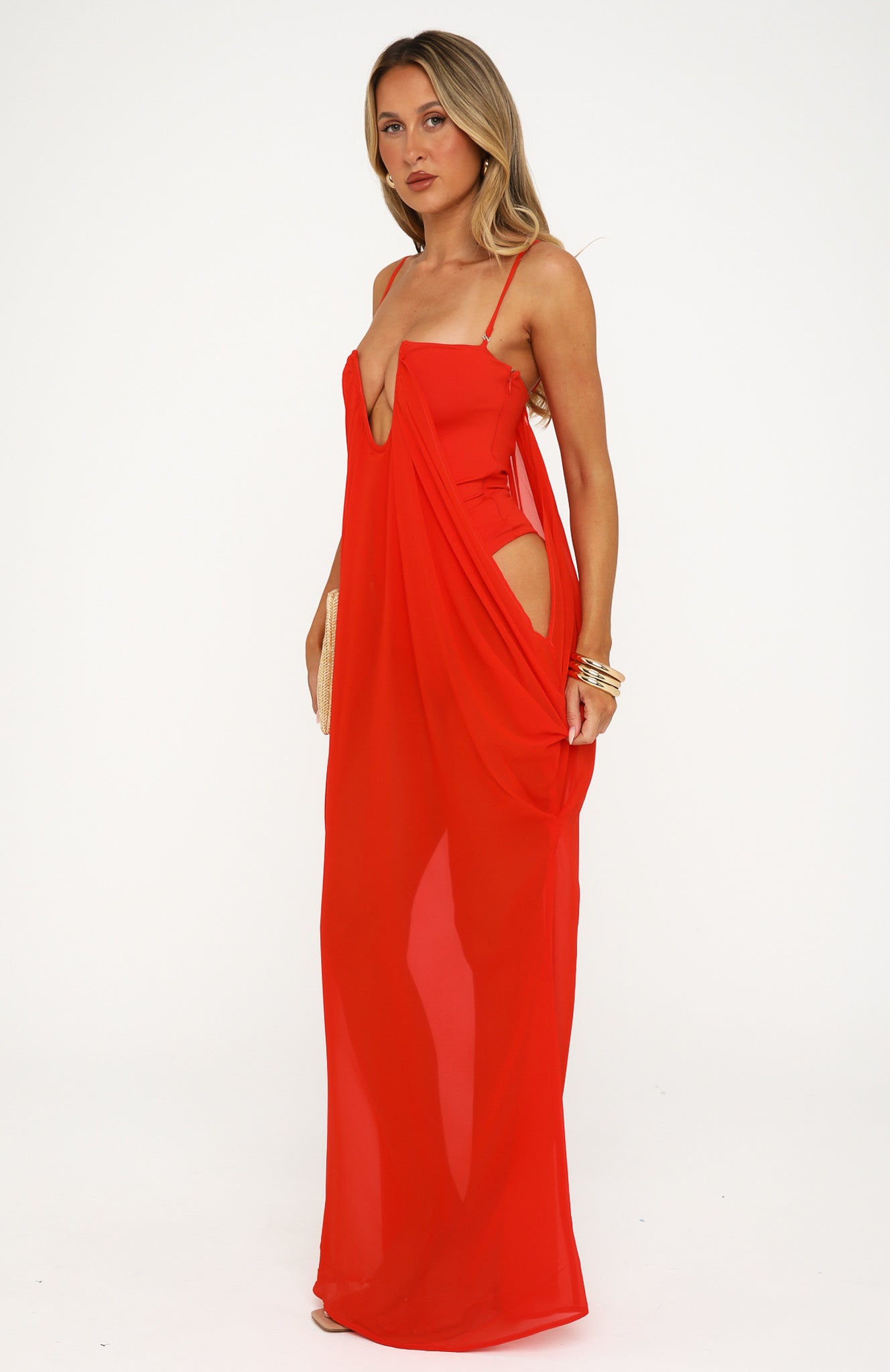 Jocelyne Robe Longue Décolletée