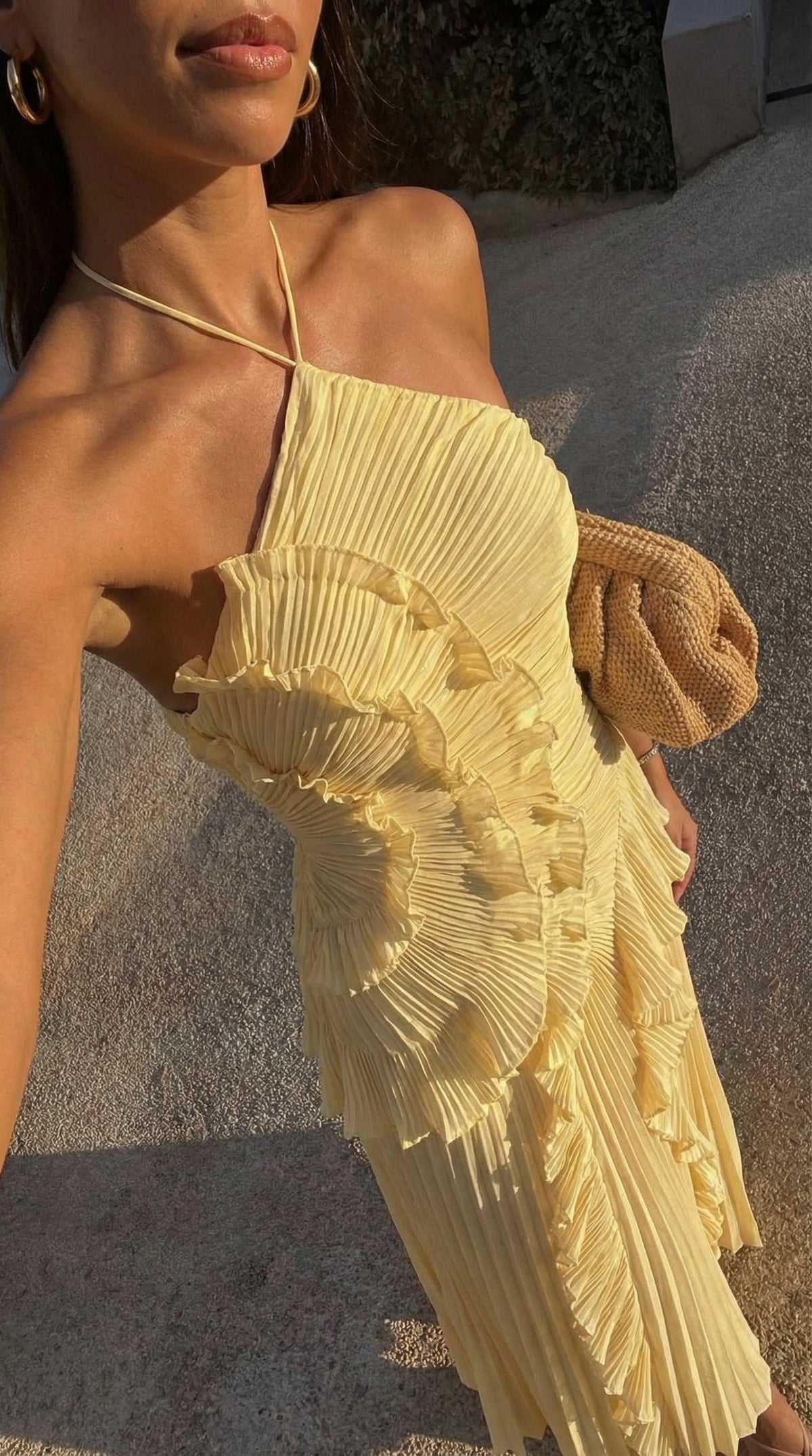 Yseult Robe Longue à Volants