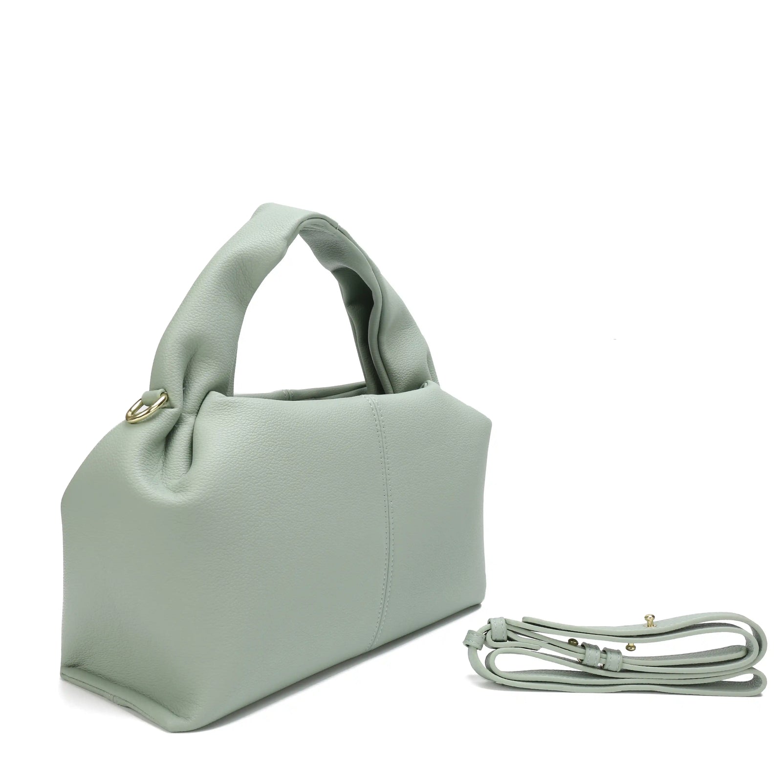 Soft Vegan Leather Ruched Hobo Bag – Large Shoulder Tote for Women