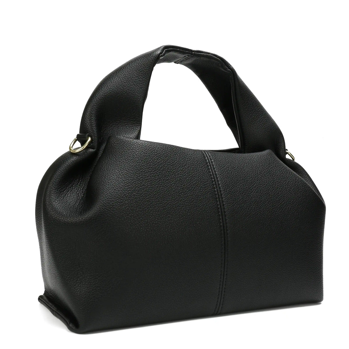 Soft Vegan Leather Ruched Hobo Bag – Large Shoulder Tote for Women