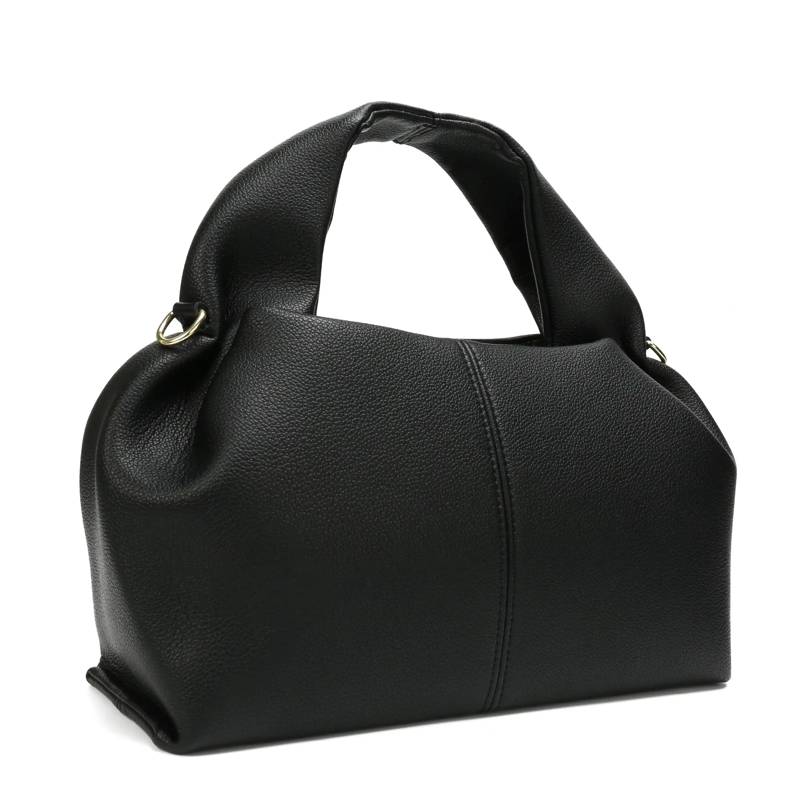 Soft Vegan Leather Ruched Hobo Bag – Large Shoulder Tote for Women