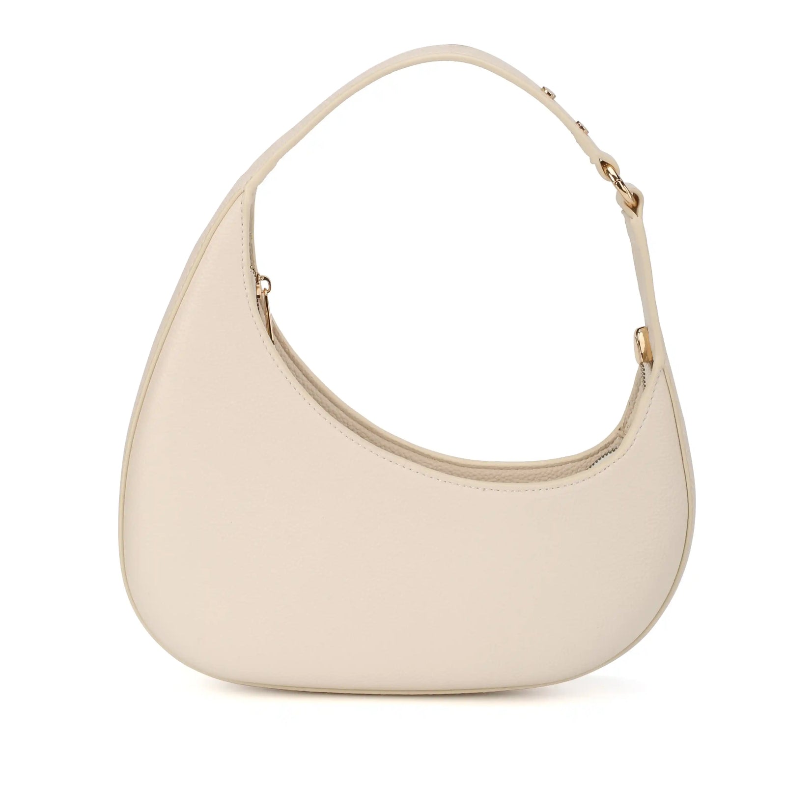 Vegan Leather Half Moon Shoulder Bag – Crescent Hobo Purse for Women