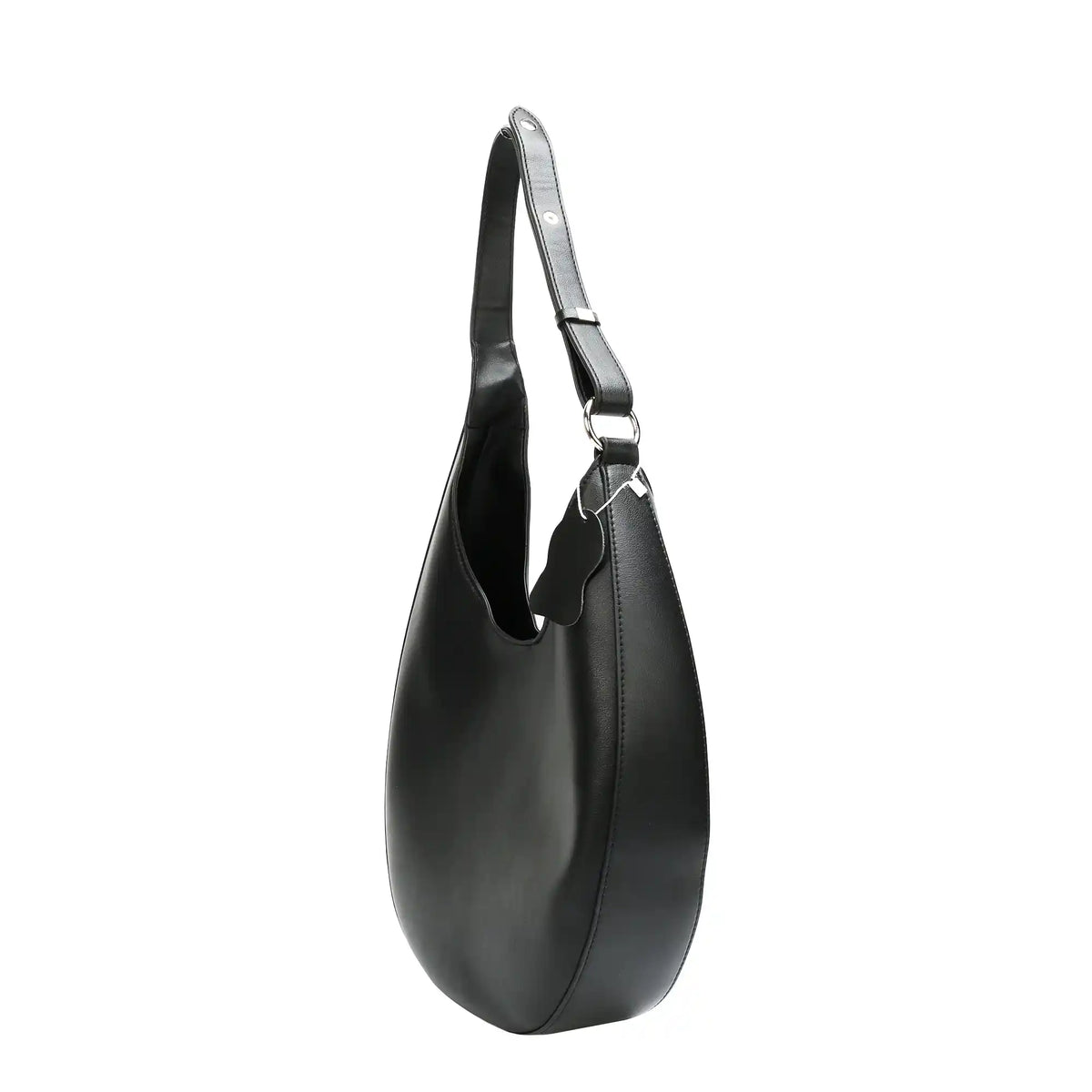 Large Vegan Leather Hobo Shoulder Bag – Crescent Tote Handbag for Women
