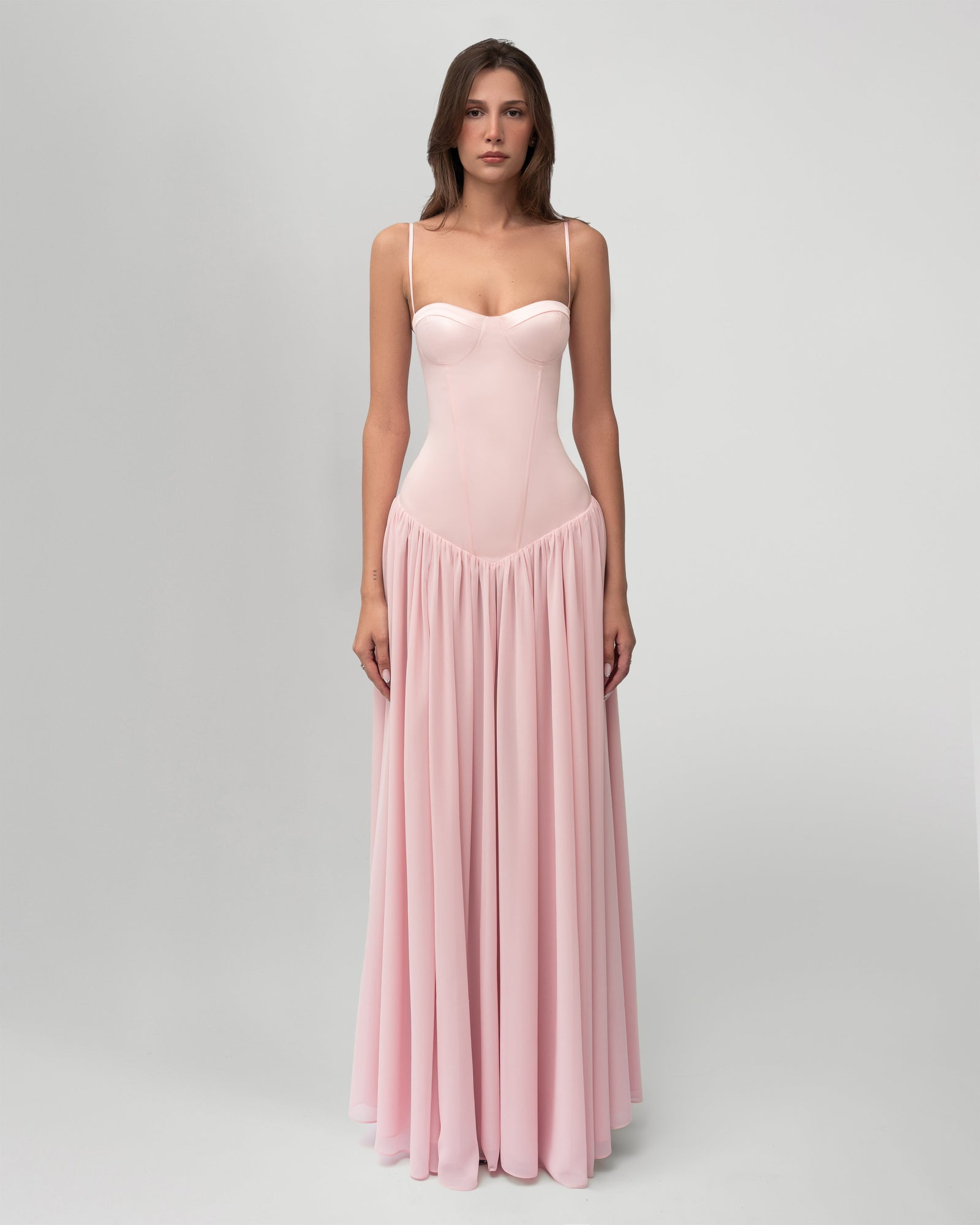 Romane Robe Longue à Lacets