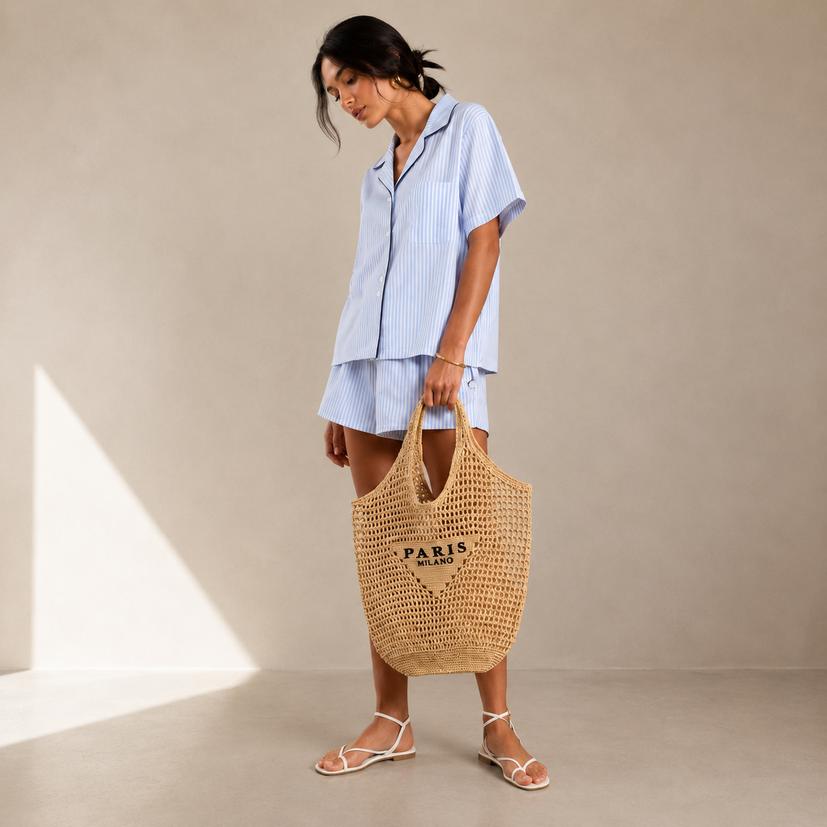 Louise Sac à Main Tressé Épaule