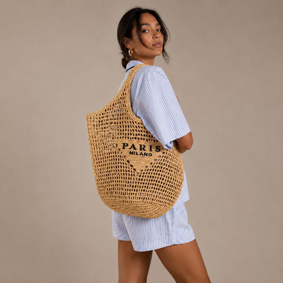 Louise Sac à Main Tressé Épaule