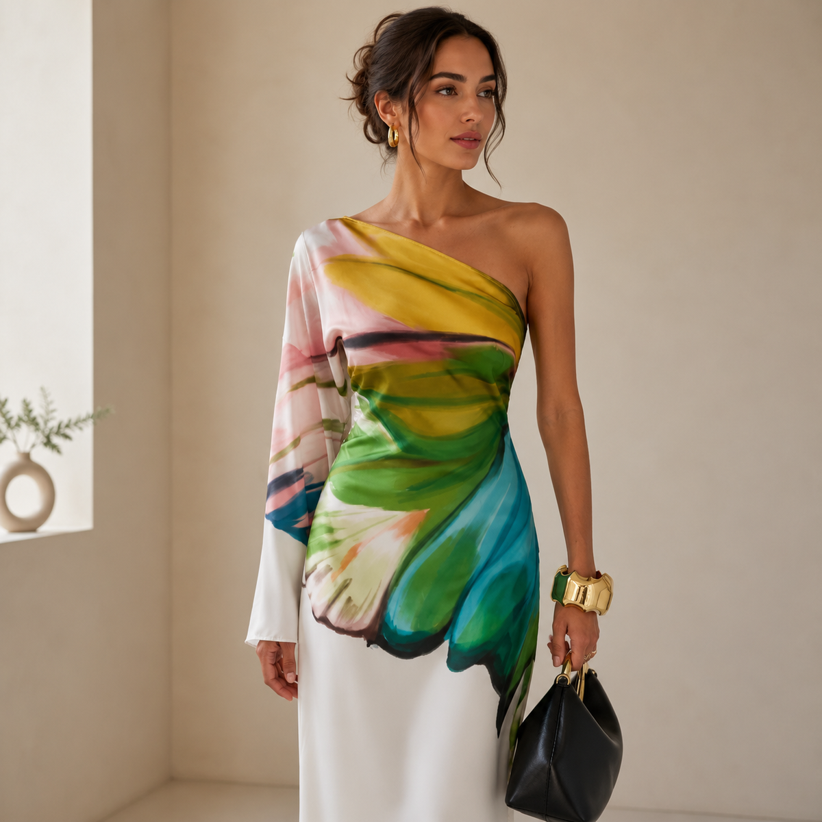 Brune Robe Longue