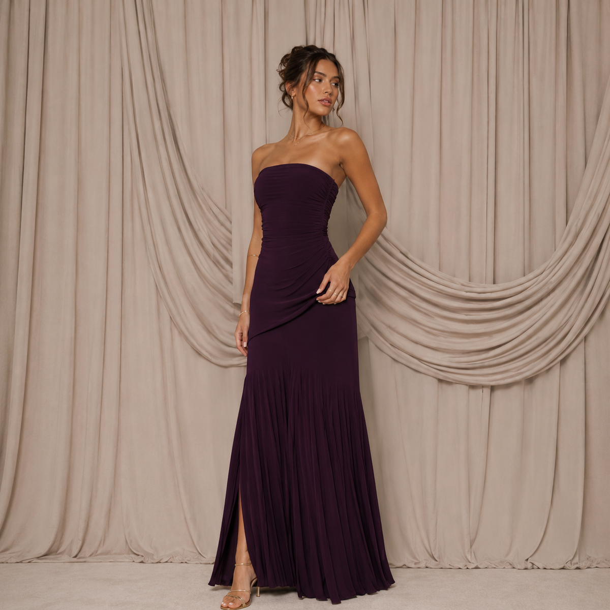 Andréa Robe Longue Bustier