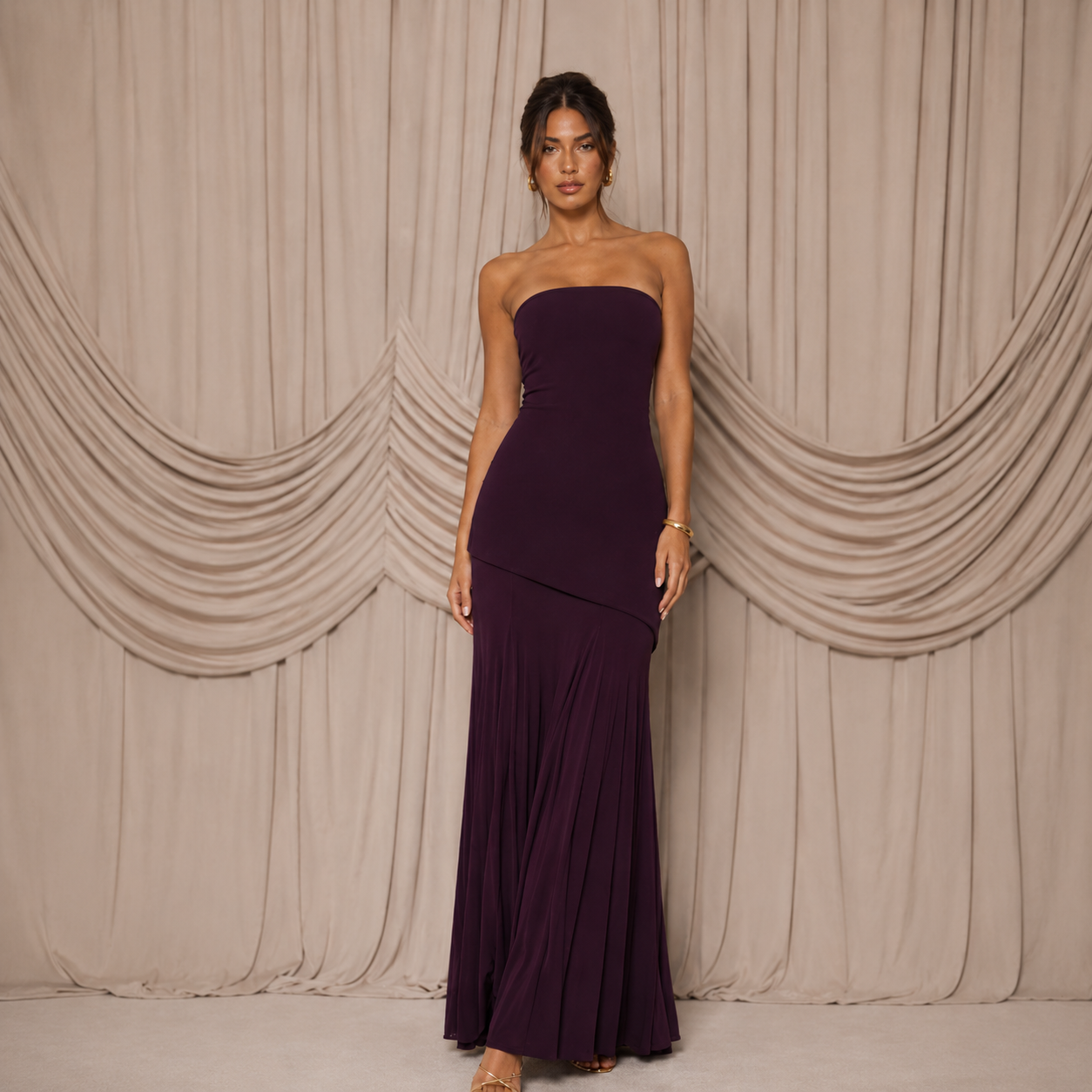 Andréa Robe Longue Bustier