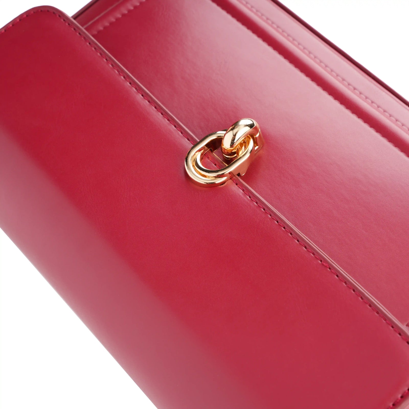 Vegan Leather Flap Shoulder Bag – Turn Lock Crossbody Handbag for Women