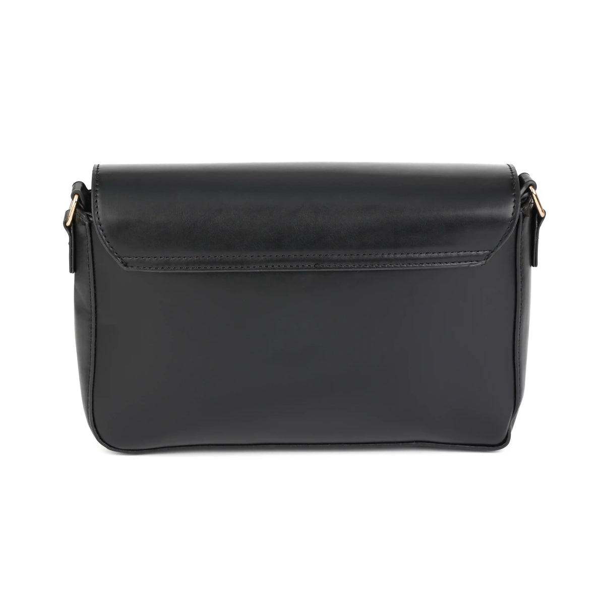 Vegan Leather Flap Shoulder Bag – Turn Lock Crossbody Handbag for Women