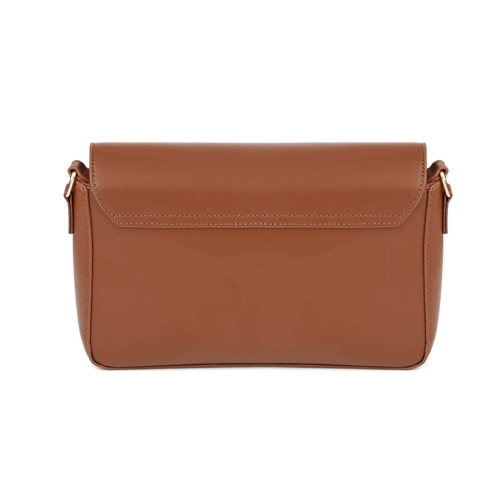 Vegan Leather Flap Shoulder Bag – Turn Lock Crossbody Handbag for Women