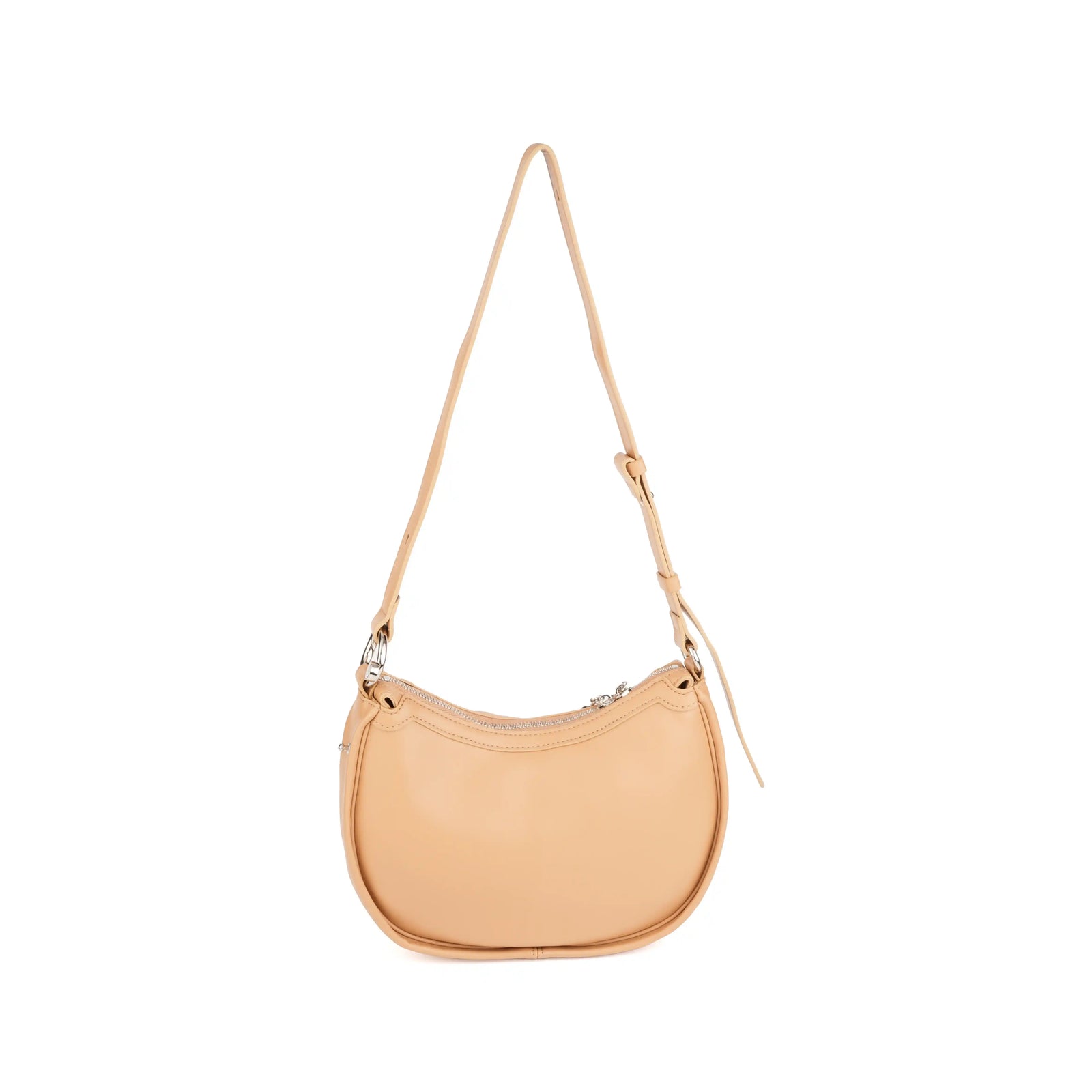 Woven Vegan Leather Crescent Shoulder Bag – Hobo Crossbody Purse for Women