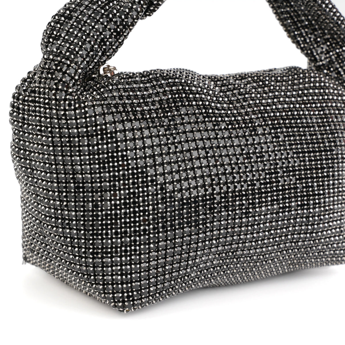 Houndstooth Fabric Knotted Hobo Bag – Shoulder Handbag for Women