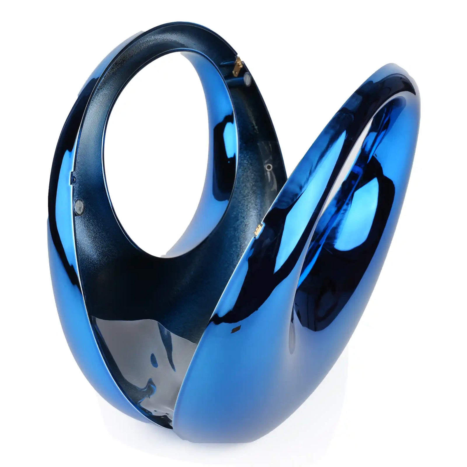 Glossy Ring Handle Clutch Bag – Sculptural Circle Purse for Women