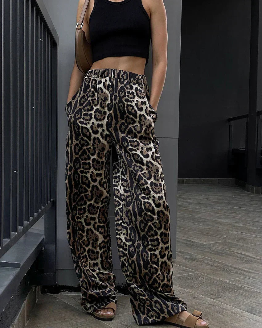 Hortense Pantalon Léopard