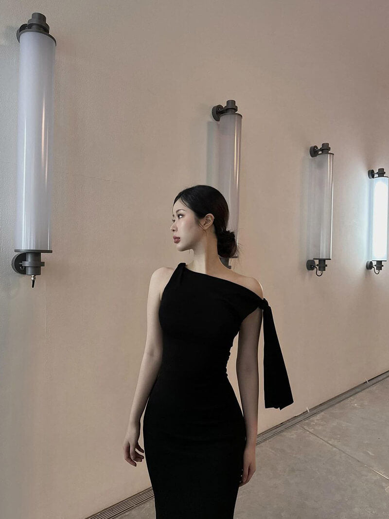Câline Robe Longue Nouée