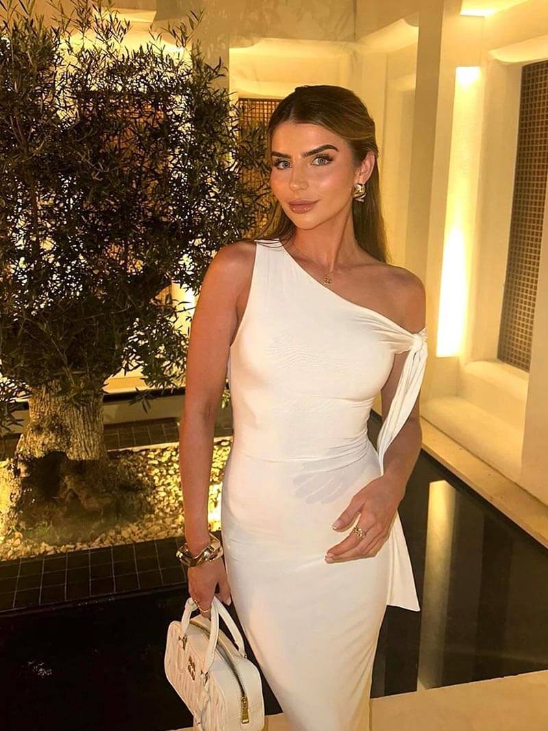 Câline Robe Longue Nouée