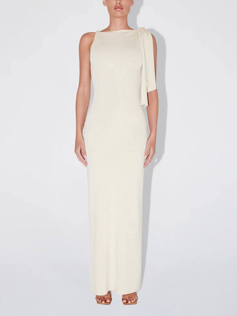 Câline Robe Longue Nouée