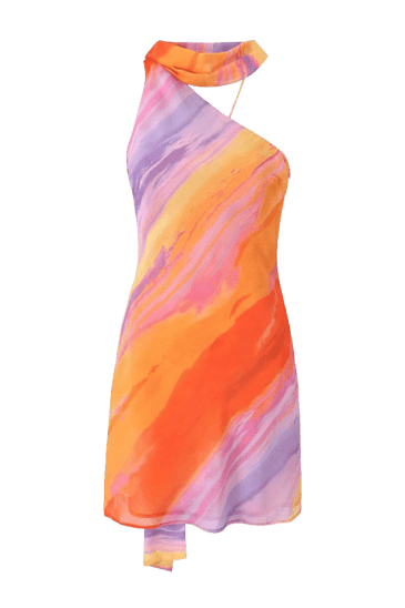 Rosalie Robe Courte en Satin