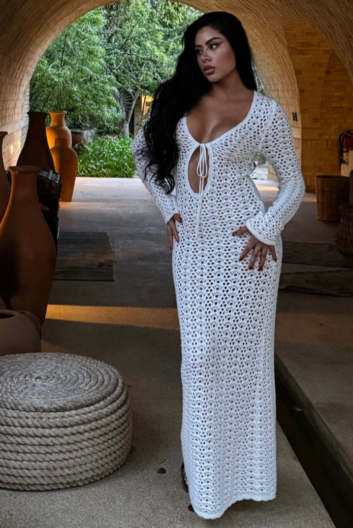 Orianne Robe Longue au Crochet