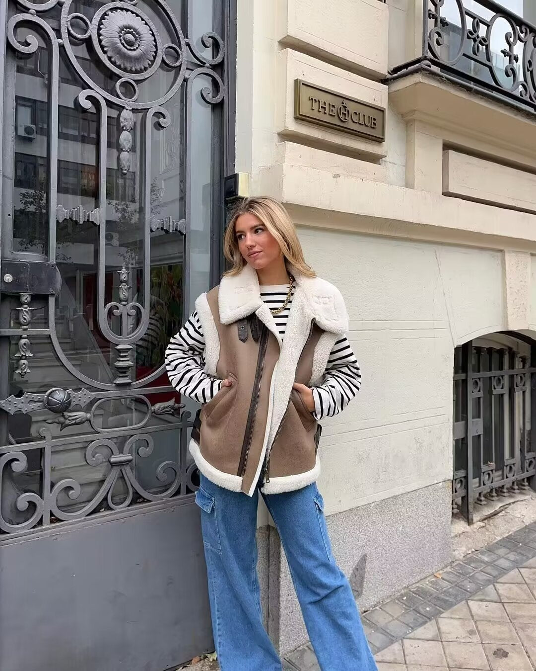 Sylvie Veste en Peau Lainée