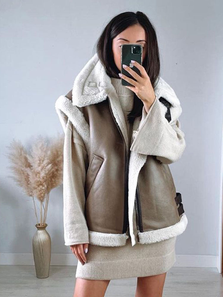 Sylvie Veste en Peau Lainée