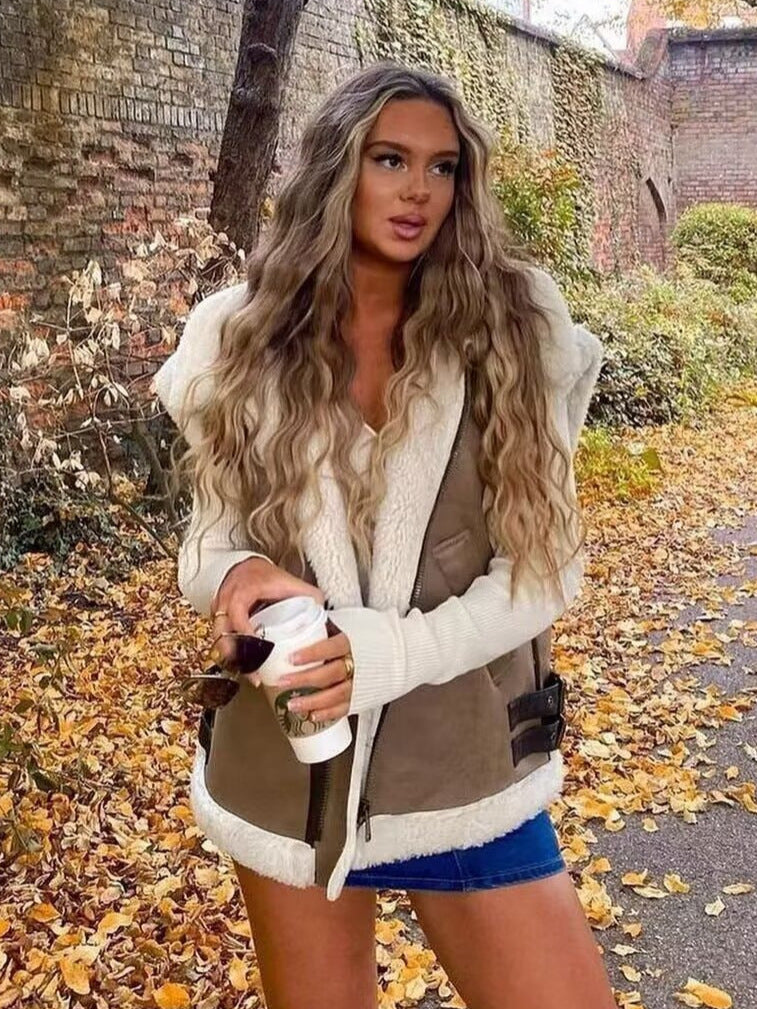 Sylvie Veste en Peau Lainée