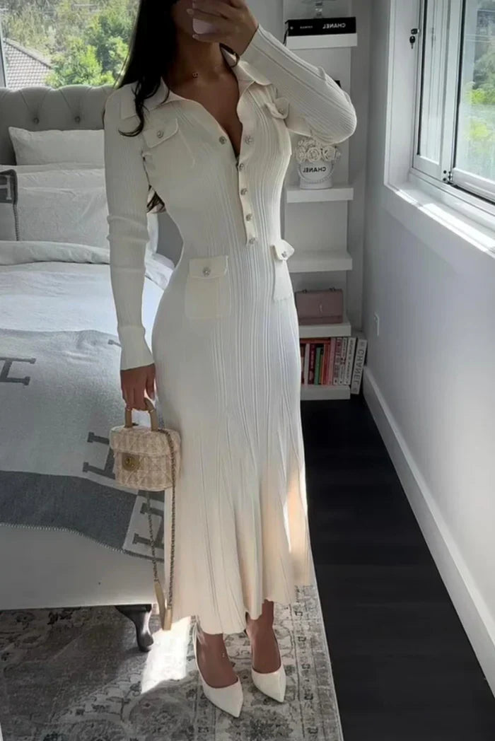 Fanny Robe Mi-Longue Maille