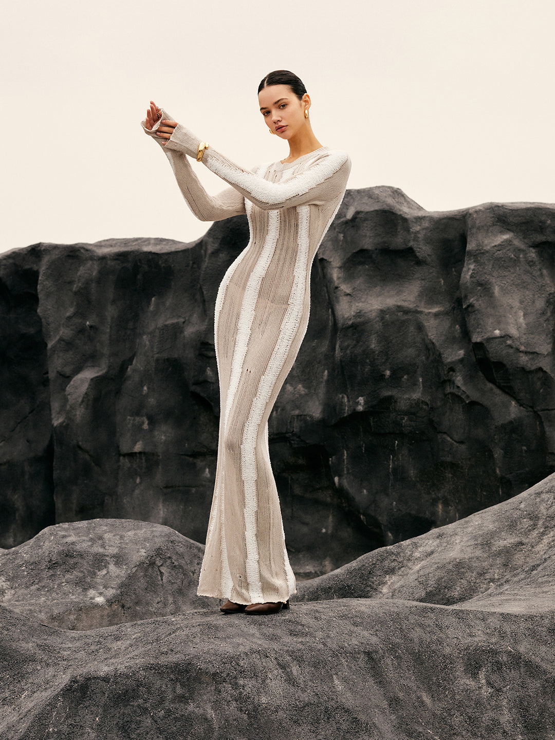 Léonie Robe Longue Maille
